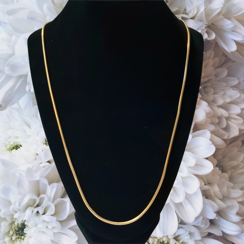 Gold Plated Snake Rope Necklace